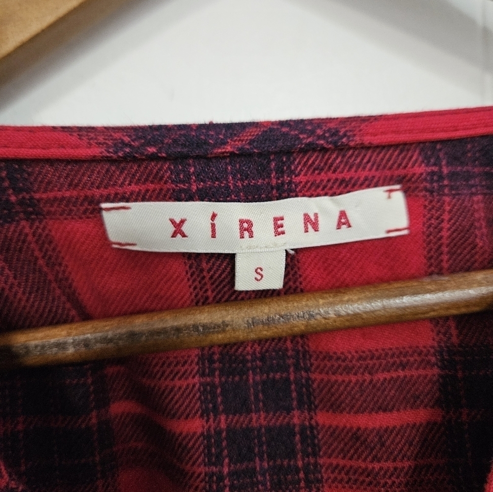 Xirena Red and Black Plaid Longsleeve - Picture 4 of 6